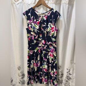 Floral Sleeveless Dress - Multicolor